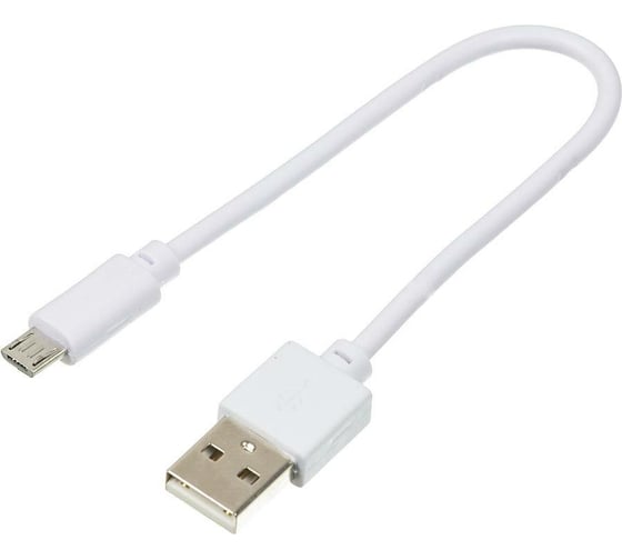 Кабель DIGMA MICROUSB-0.15M-WH USB (m)-micro USB (m), 0.15м, белый, 1 штука в упаковке 1084551