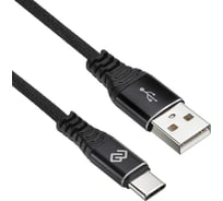 Кабель DIGMA TYPE-C-3M-BRAIDED-BLK USB (m)-USB Type-C (m) 3м, черный, 1 штука в упаковке 1080449