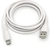 Usb-кабель BYZ am-type-c 1 метр, 5a, силикон, белый 23750-X9W