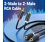 Кабель VENTION аудио 2RCA M/2RCA M - 3м Чёрный BCMBI 6