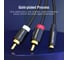 Кабель VENTION аудио Jack 3,5 mm F/2RCA M - 2м Чёрный VAB-R01-S200 3