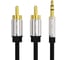 Кабель VENTION аудио Jack 3,5 mm M/2RCA M - 5 м Чёрный P550AC500-S 5