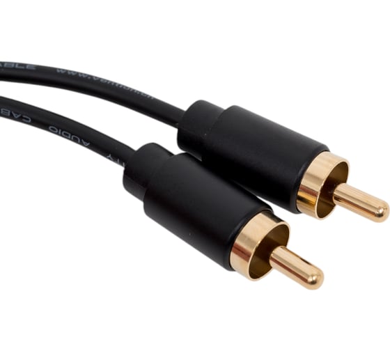 Кабель VENTION аудио RCA M/RCA M - 1м Чёрный VAB-R09-B100