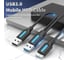 Кабель VENTION USB 3.0 AM/micro B, USB 2.0 AM - 0.5м CQPBD 2