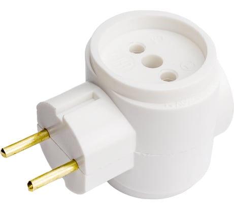 Адаптер ООО Ливны-Электро АД-01 УХЛ4 под заземляющий контакт,белый АД 144