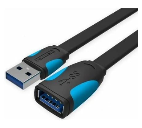 Кабель-удлинитель VENTION USB 3.0 AM/AF - 0,5м плоский VAS-A13-B050