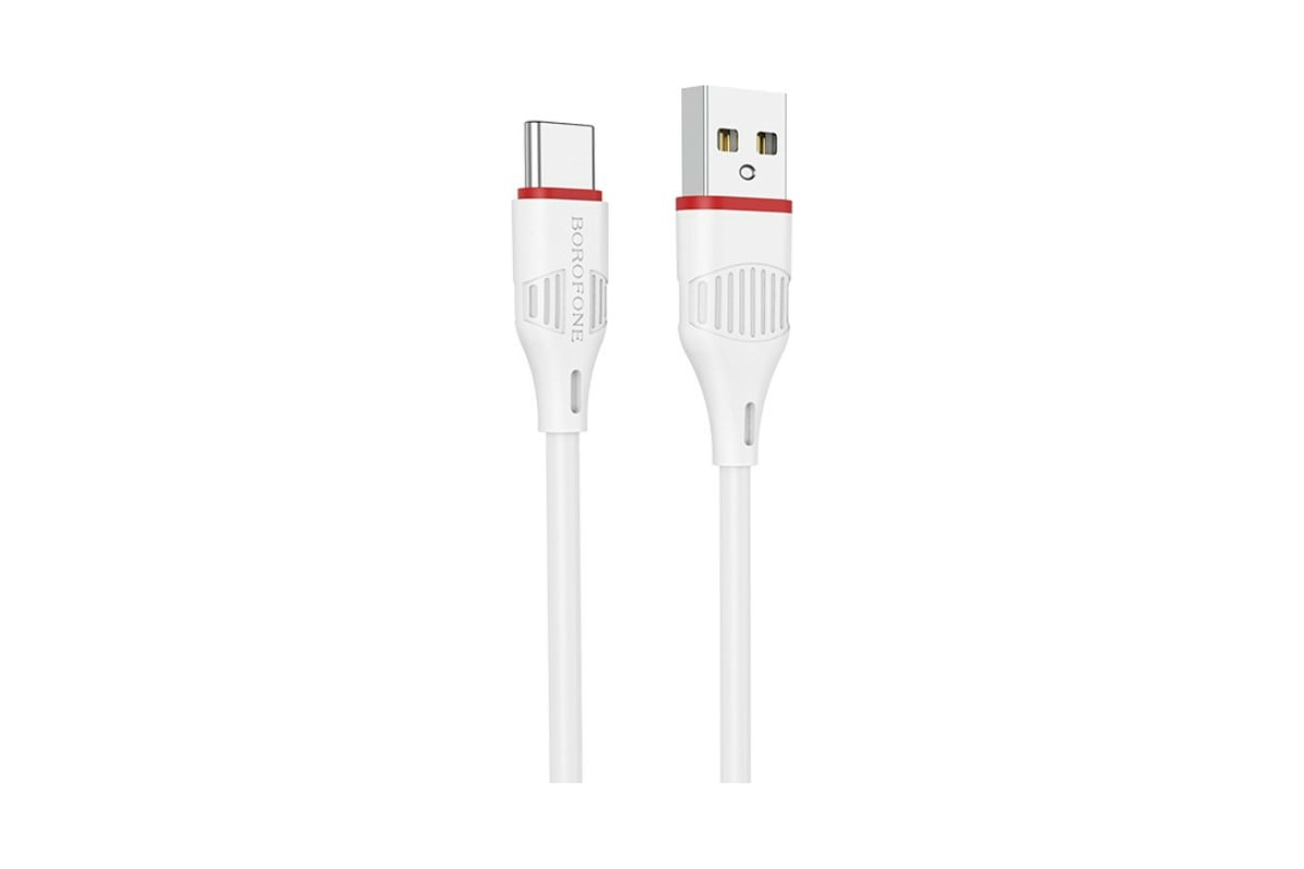 USB-кабель Borofone BX51 AM-Type-C 1 метр, 3А пластик, белый 23752-BX51tW -  выгодная цена, отзывы, характеристики, фото - купить в Москве и РФ