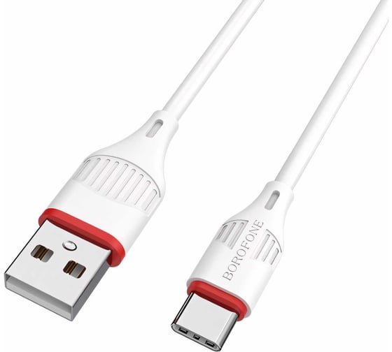 USB-кабель Borofone BX51 AM-Type-C 1 метр, 3А пластик, белый 23752-BX51tW