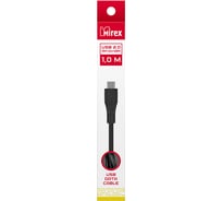 Соединительный кабель USB 2.0 Mirex AM-microBM 1 метр, двойной экран, в коробке 13700-UMCR10BK