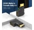 Адаптер-переходник VENTION HDMI v2.0 19M/19F угол 90 AIPB0 2