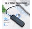 Концентратор VENTION OTG USB 3.0 на 4 порта, черный, 0.15м. CHLBB 3