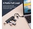 Концентратор VENTION OTG USB-C+USB 3.0 / 4xUSB 3.0 порта Черный - 0.15м. CHTBB 10