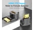 Адаптер-переходник VENTION HDMI v2.0 19M/19F угол 270 AINB0 3