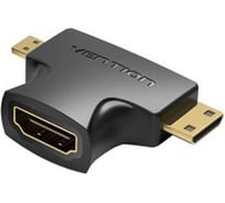 Адаптер-переходник VENTION HDMI 19F/Mini HDMI+Micro HDMI AGFB0 25068567