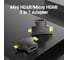 Адаптер-переходник VENTION HDMI 19F/Mini HDMI+Micro HDMI AGFB0 3