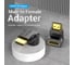 Адаптер-переходник VENTION HDMI v2.0 19M/19F угол 90 AIOB0 7