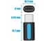 Адаптер-переходник VENTION USB Type C M/ USB 2.0 micro B 5pin F CDXB0 12