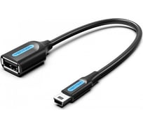 Адаптер переходник VENTION OTG USB 2.0 AF/mini B 5pin - 0.15м CCTBB