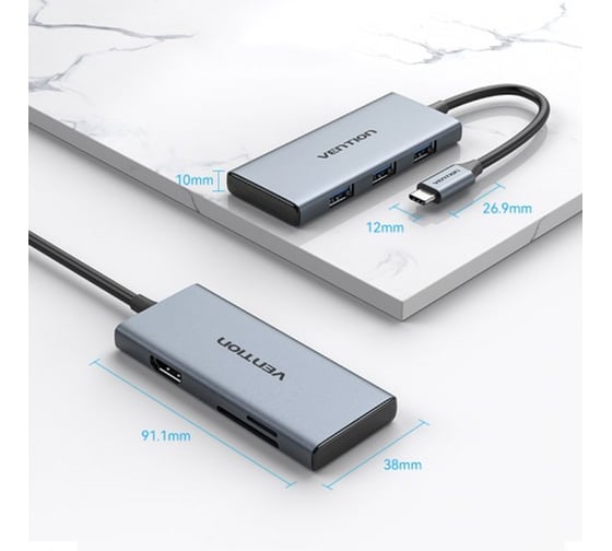 Мультифункциональный хаб VENTION USB Type C 6 в 1 TOOHB