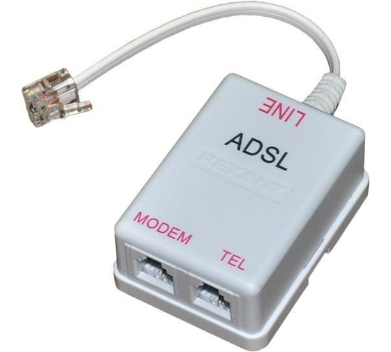 Телефонный сплиттер ADSL, белый REXANT 03-SDS 0013 217873 1