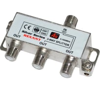 Делитель ТВ краб x3, 4 шт. F BOX 5-1000 МГц Silver REXANT 05-6102 217898