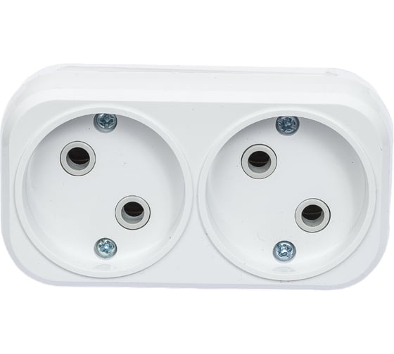 Блок на 2 гнезда TDM ELECTRIC 2П б/з плоский 6А 250B SQ1806-0025