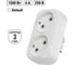 Блок на 2 гнезда TDM ELECTRIC 2П б/з плоский 6А 250B SQ1806-0025 2