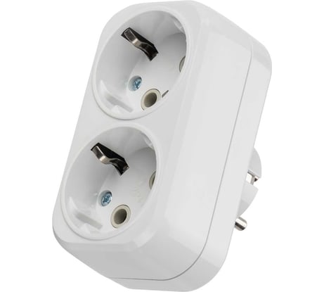 Блок на 2 гнезда TDM ELECTRIC 2П+З плоский 16А 250B SQ1806-0026