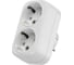 Блок на 2 гнезда TDM ELECTRIC 2П+З плоский 16А 250B SQ1806-0026 1