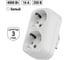 Блок на 2 гнезда TDM ELECTRIC 2П+З плоский 16А 250B SQ1806-0026 2