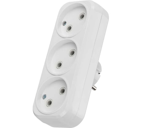 Блок на 3 гнезда TDM ELECTRIC 2П б/з плоский 6А 250B SQ1806-0027