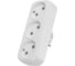 Блок на 3 гнезда TDM ELECTRIC 2П б/з плоский 6А 250B SQ1806-0027 1
