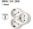 Блок на 3 гнезда TDM ELECTRIC 2П+З круглый 16А 250B SQ1806-0028 2
