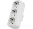 Блок на 3 гнезда TDM ELECTRIC 2П+З плоский 16А 250B SQ1806-0033 1