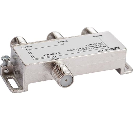 Делитель TV краб TDM ELECTRIC под F разъем x3 5-1000 МГц SQ1809-0018
