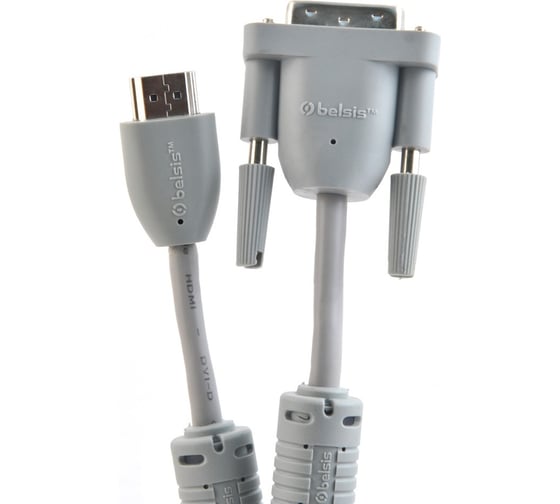 Кабель HDMI вилка - DVI-D вилка с ф/фильтрами, 1.8м Belsis BW1460