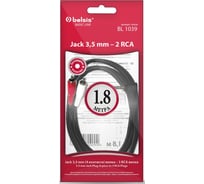 Кабель Jack 3.5 mm 4 контакта - 3xRCA вилка, видео+стерео-аудио, 1.8м Belsis BL1039