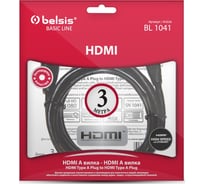 Кабель HDMI вилка - HDMI вилка, 3м Belsis BL1041