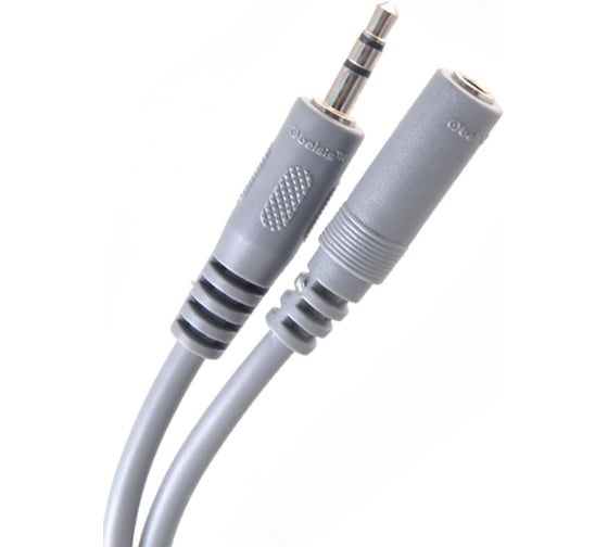 Кабель Jack 3,5 mm Stereo вилка - Jack 3,5 mm Stereo розетка, 3.0м Belsis BW1446