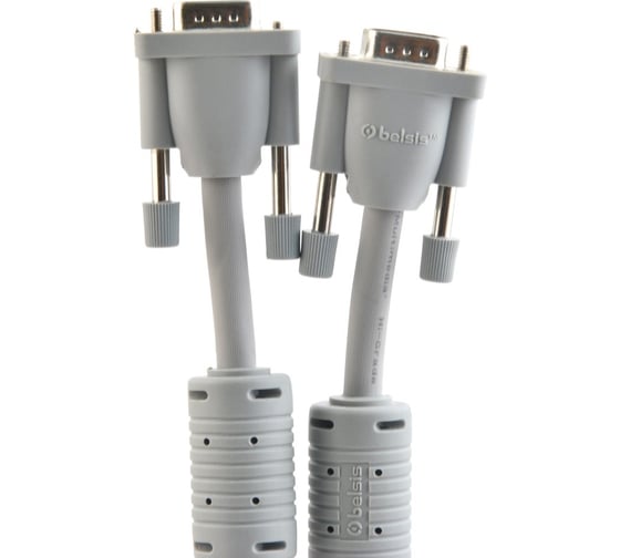 Кабель VGA/SVGA вилка - VGA/SVGA вилка с ф/фильтрами, 5м Belsis BW1473