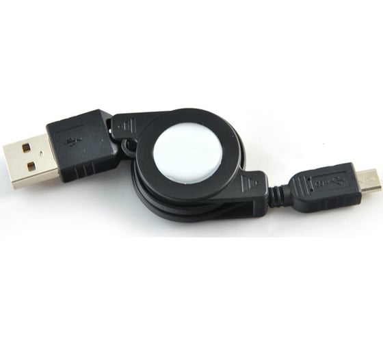 Кабель-рулетка USB 2.0 A вилка - micro B 5 Pins вилка, 0.1-0.7м Belsis BL1006 1