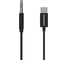 Аудиокабель More Choice AUX 3.5mm Type-C 1м UK22a Black 1