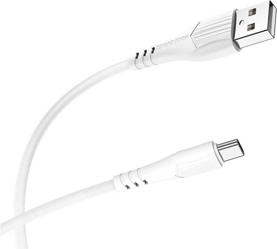 Дата-кабель More Choice USB 2.4A для Type-C TPE 1м K22a White