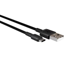 Дата-кабель More Choice USB 2.0A для Type-C TPE 0.25м K14a Black