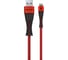 Дата-кабель More Choice Smart USB 2.4A для Lightning 8-pin нейлон 1м K41Si Red Black 1