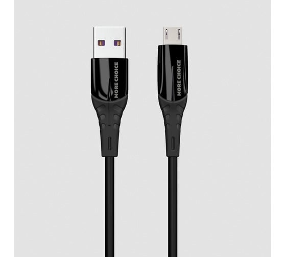 Дата-кабель More Choice USB 3.0A для micro USB силикон 1м K32Sm Black