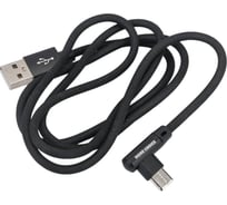 Дата-кабель More Choice USB 2.1A для Type-C нейлон 1м K27a Black