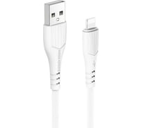 Дата-кабель More Choice USB 2.4A для Lightning 8-pin TPE 1м K22i White