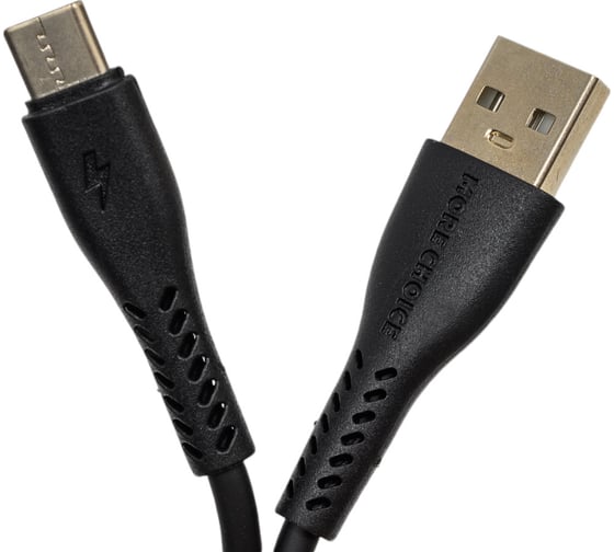 Дата-кабель More Choice USB 2.0A для Type-C TPE 1м K16a Black