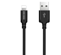Дата-кабель More Choice USB 2.1A для Lightning 8-pin нейлон 1м K12i Black